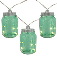 Firefly Canning Jar Party String Lights - Battery Operated