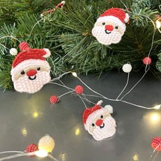 Micro LED String Lights - Santa Claus - Battery Powered  KM-486486-SC