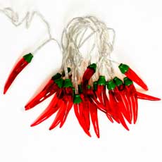 Chili Pepper Party String Lights - Battery Operated PF-600310