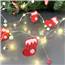 Micro LED String Lights - Red Stockings - Battery Powered  KM486486-RS