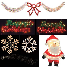 Christmas Window Lights and Decor