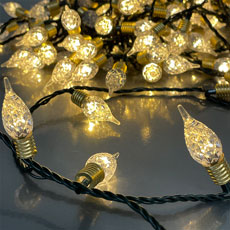 Multi-Function LED Vintage Lights 180-Bulbs - Green Wire - Warm White KM783792