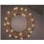 Rattan Wreath Battery Operated 24 LED Bulbs - Warm White