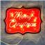 Red Merry Christmas Shimmer Wall Art