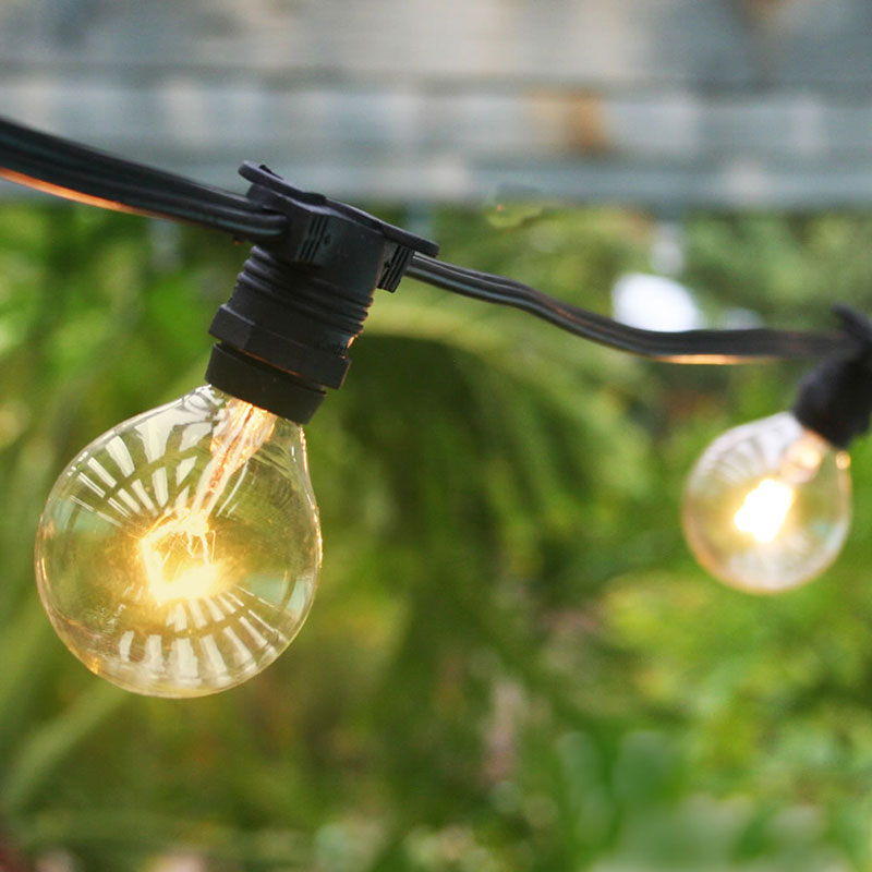 Outdoor Patio Globe String Lights, Commercial Outdoor Patio String Lighting