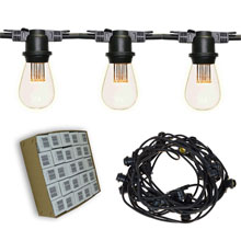 48' Vintage LED Light Strand Kit - Black