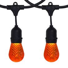 Amber LED Heavy Duty String Lights