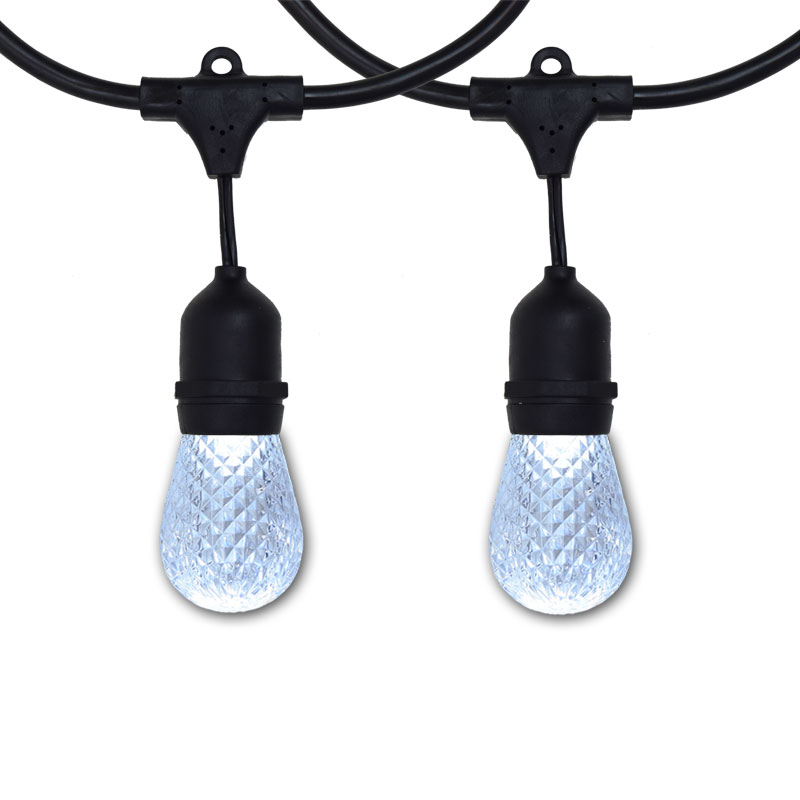 100' Cool White LED Suspended Light Strand Kit