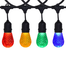 100 ft Suspended Multi-Color LED Commercial Light Strand Kit