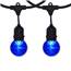 100' G50 Globe Suspended Light Strand Kit - Blue LED Bulbs