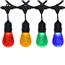 48' Multi Color LED Commercial Light Strand Kit - Suspended - Black