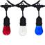 Red White & Blue Lights - Commercial Grade Party String Lights