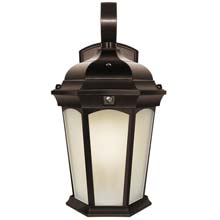 Integrated LED Lantern Fixture - Frosted Glass Lens EFL-130F-MD