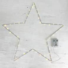 23" Metal Star LED Light - Battery Operated  PT5149