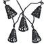 Black Metal Lantern String Lights  GC2641090