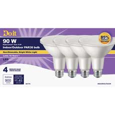Bright White PAR38 Medium LED Floodlight Light Bulb (4-Pack) 551770