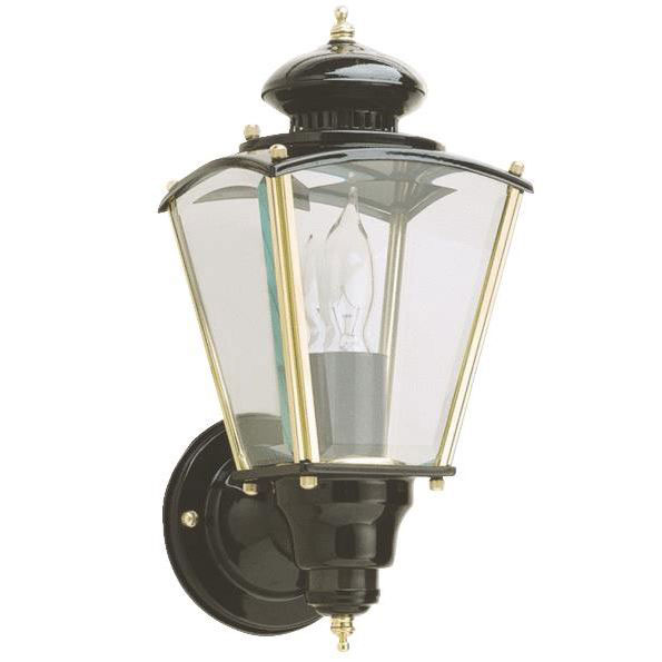 black brass motion coach security light