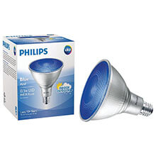 Philips 13.5W Blue PAR38 Medium LED Floodlight Light Bulb - 100W Equivalent