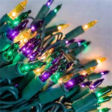 Mardi Gras Miniature String Lights AI-2510