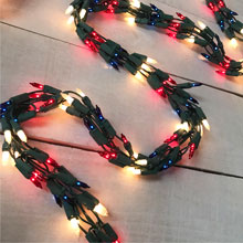 9 ft. Patriotic Chain Garland - Red, White & Blue HOF-2648RWB