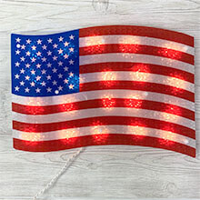 Patriotic Flag Window Decoration PD-7240Y111