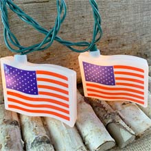 US American Flag Party String Lights