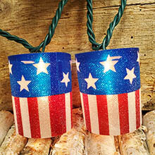 US American Flag Party String Lights