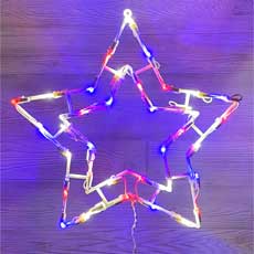 Patriotic Star Window Light VM-490624