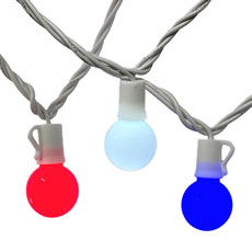 Red White & Blue Globe Light Set  X8WCG41