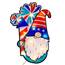 Patriotic Gnome Shimmer Window Decoration PD-153883