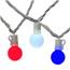 Red White & Blue Globe Light Set  X8WCG41