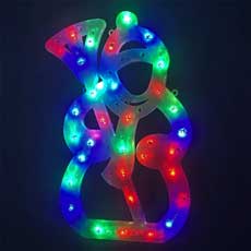 Double Sided Color Changing Snowman Window Décor - 35L LED  806856