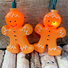 Gingerbread Christmas Novelty String Light Set