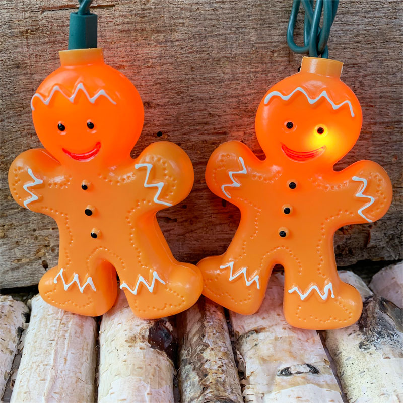 Gingerbread Christmas Novelty String Light Set
