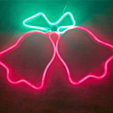 Twin Bells Neon LED Window Decoration PD-2TS04013