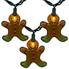 Gingerbread Party String Light Set - 10 Lights UL4331