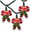 Candycane w/ Holly Berry Holiday String Light - 10 Lights UL4336