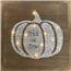 Deco Wood w/ Lighted Galvanized Steel Pumpkin DE-12341