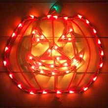 18" Pumpkin Window Light HOF-8646P