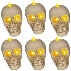  Floating Skull Candle Light Heads with Remote Control