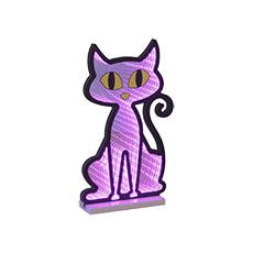 Hallioween Pink Cat LED Infinity Light - 15.6" GC2798620-PI