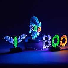 Halloween Bat LED Infinity Light -  11" GC2793030-1