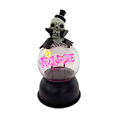 Designer Halloween Skeleton Battery Operated Lighted Globe 2734600-PU
