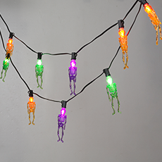 10' Lighted Skeleton Garland   GC2803960