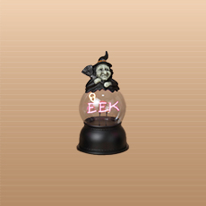 Designer Halloween Skeleton Battery Operated Lighted Globe 2734600-PU
