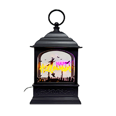 Battery Operated "Spooky" Neon Halloween Lantern - 9" GC2792060-SP