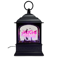 Battery Operated "Hocus Pocus" Neon Halloween Water Lantern - 9" GC2792060-HP