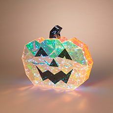 14" Holographic Lighted Halloween Pumpkin Light GC2799990