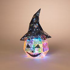Holographic Halloween Electric Lighted Holographic Pumpkin - 13" 2799960