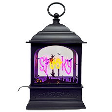 Battery Operated "Spooky" Neon Halloween Lantern - 9" GC2792060-SP